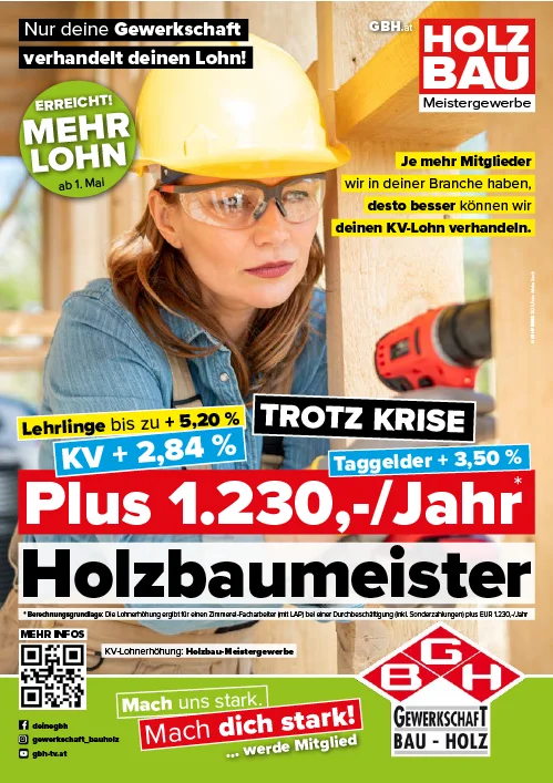 KV-Plakat Holzbau-Meistergewerbe 2025