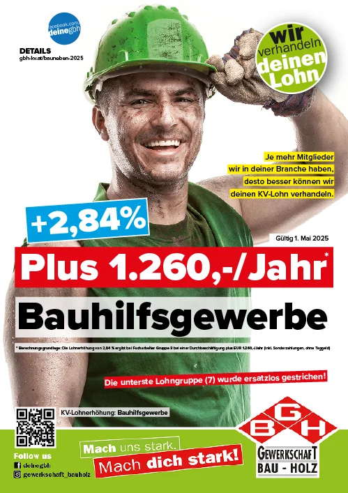 KV-Plakat Bauhilfsgewerbe 2025