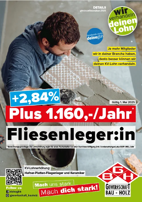 KV-Plakat Fliesenlegergewerbe 2025