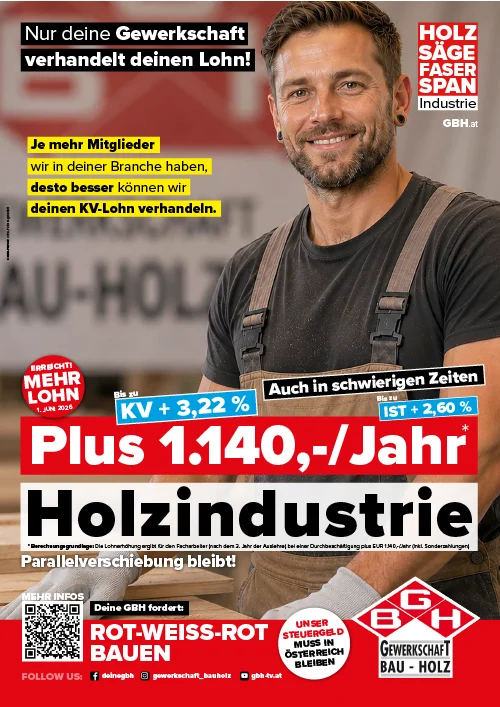 KV-Plakat Holzindustrie 2026